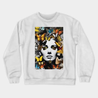 Butterfly Beauty - Trendy Women's T-Shirt Design Crewneck Sweatshirt